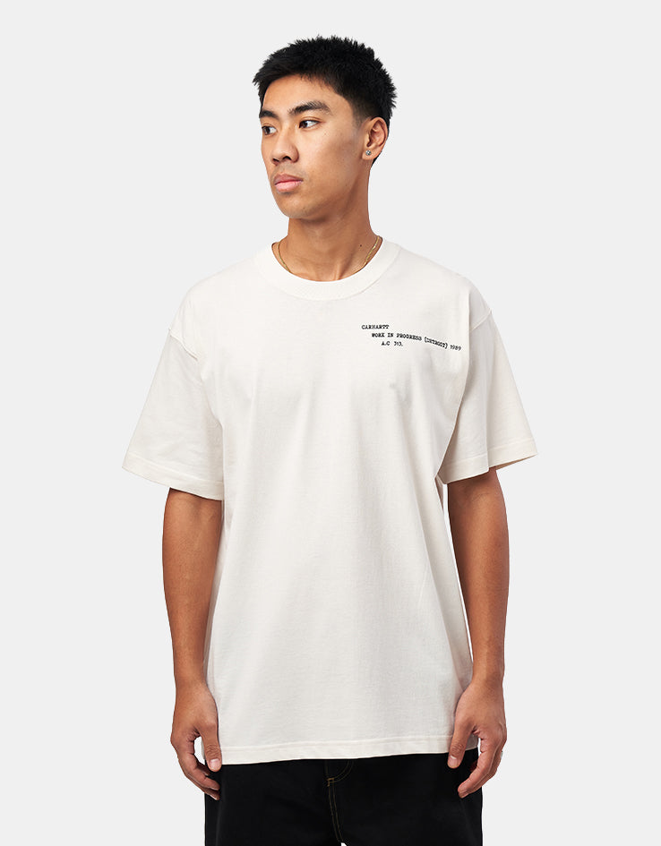 C WIP S/S Punched T-Shirt - Wax
