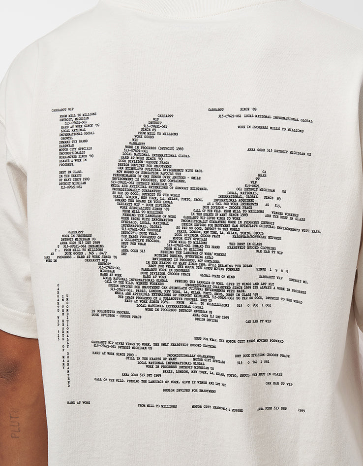 C WIP S/S Punched T-Shirt - Wax