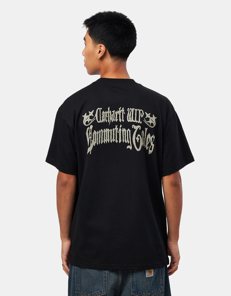 C WIP S/S Commuting Tales T-Shirt - Black