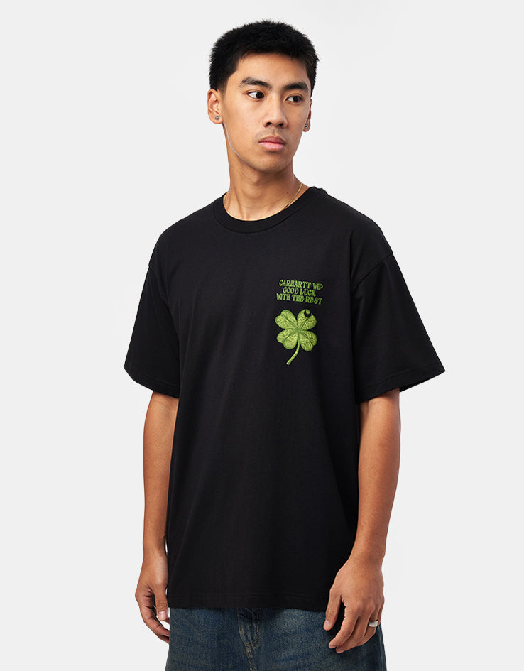 C WIP S/S Clover T-Shirt - Black
