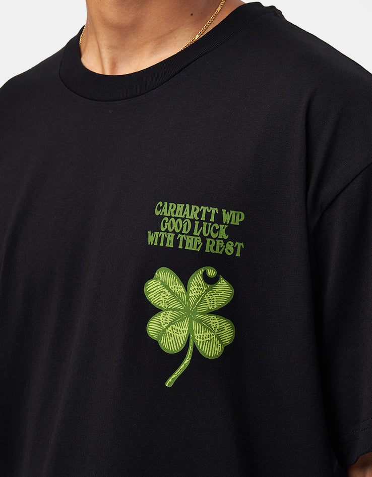 C WIP S/S Clover T-Shirt - Black