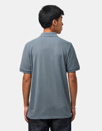C WIP S/S Chase Pique Polo - Cozy Blue/Gold