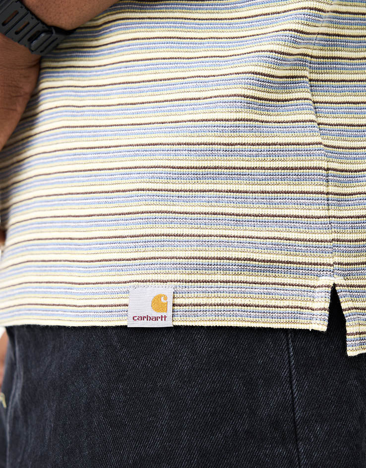 C WIP S/S Dion Polo - Dion Stripe/Wax