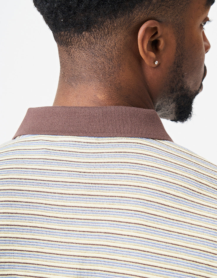 C WIP S/S Dion Polo - Dion Stripe/Wax