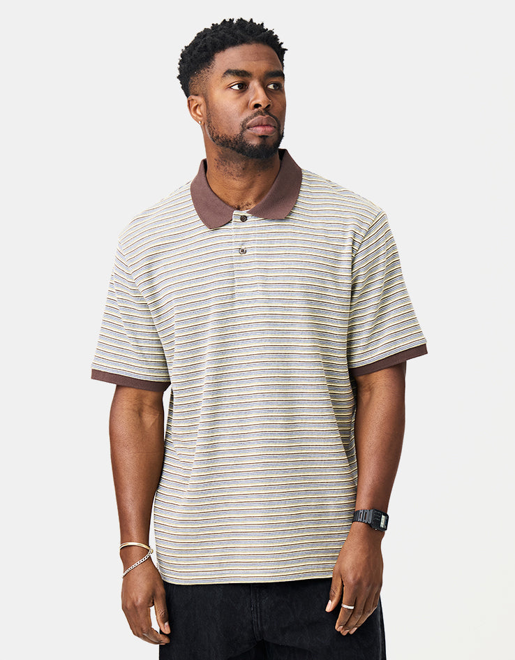 C WIP S/S Dion Polo - Dion Stripe/Wax