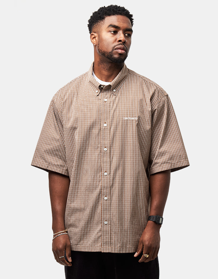 C WIP S/S Groff Shirt - Groff Check/Hamilton Brown