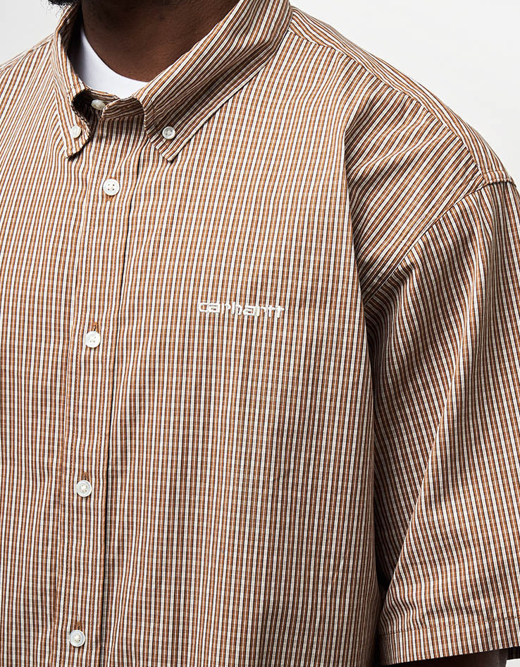 C WIP S/S Groff Shirt - Groff Check/Hamilton Brown