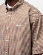C WIP S/S Groff Shirt - Groff Check/Hamilton Brown