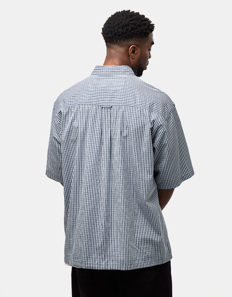 C WIP S/S Groff Shirt - Groff Check/Blue River