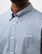 C WIP S/S Groff Shirt - Groff Check/Blue River
