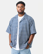 C WIP S/S Kander Shirt - Kander Check/Blue River