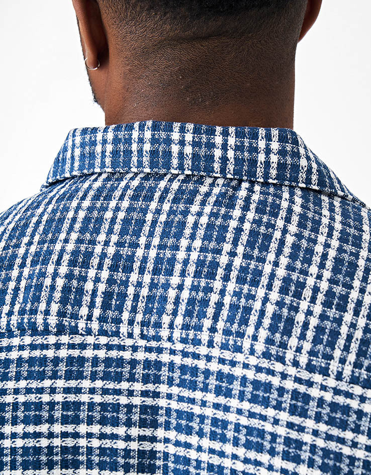 C WIP S/S Kander Shirt - Kander Check/Blue River