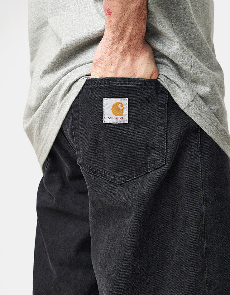 C WIP Landon Short - Black (Stone Washed)