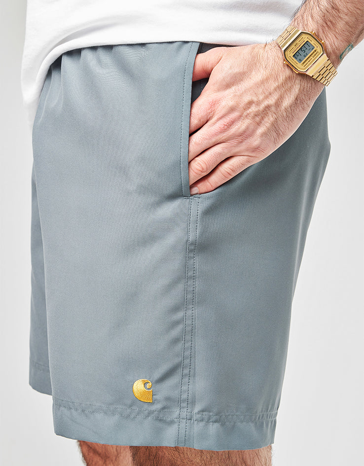 C WIP Chase Swim Trunks - Velvet Green/Gold