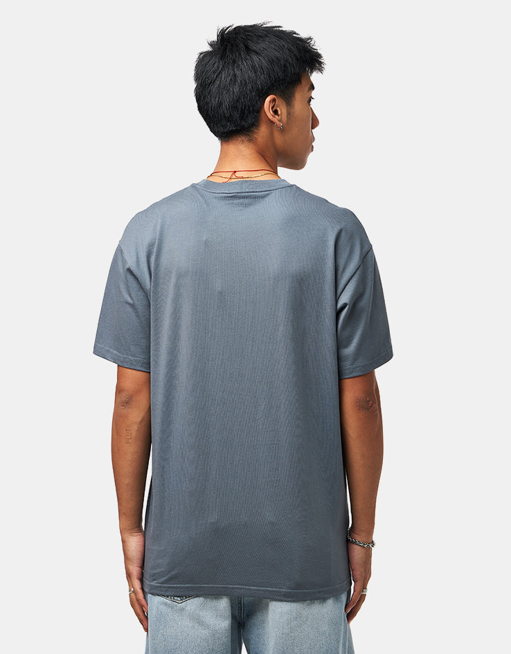C WIP S/S Chase T-Shirt - Cozy Blue/Gold