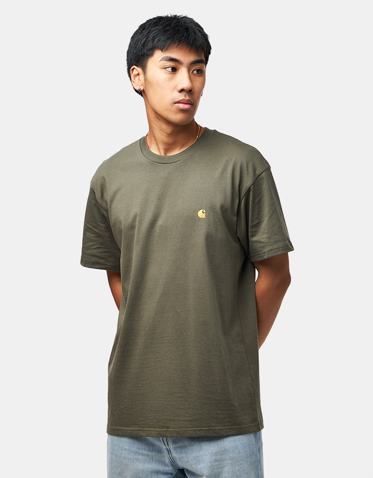 C WIP S/S Chase T-Shirt - Leaf/Gold