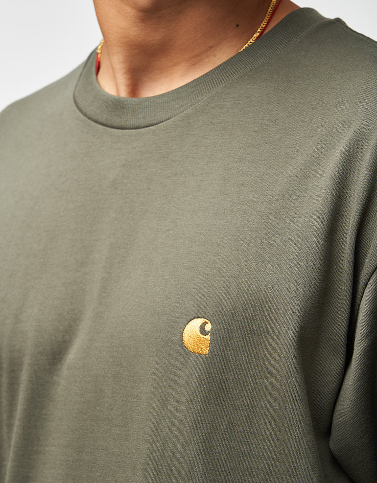 C WIP S/S Chase T-Shirt - Leaf/Gold
