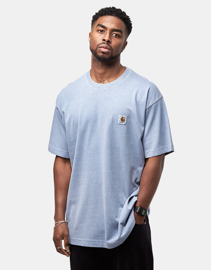 C WIP S/S Nelson T-Shirt - Gentle Blue (Garment Dyed)