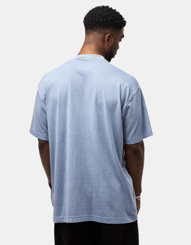 C WIP S/S Nelson T-Shirt - Gentle Blue (Garment Dyed)