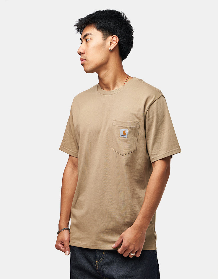 C WIP S/S Pocket T-Shirt - Iroko
