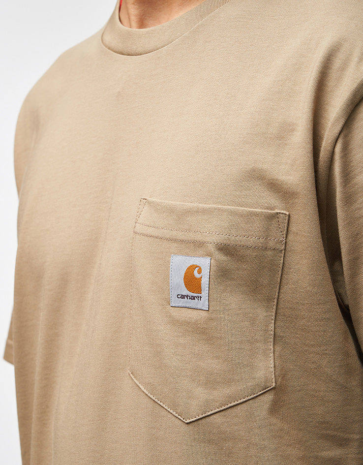 C WIP S/S Pocket T-Shirt - Iroko
