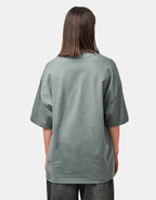 C WIP S/S Link Script T-Shirt - Velvet Green/White