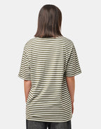 C WIP S/S Ezra Pocket T-Shirt - Ezra Stripe/Leaf/Wax