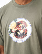 C WIP S/S Octopus T-Shirt - Leaf