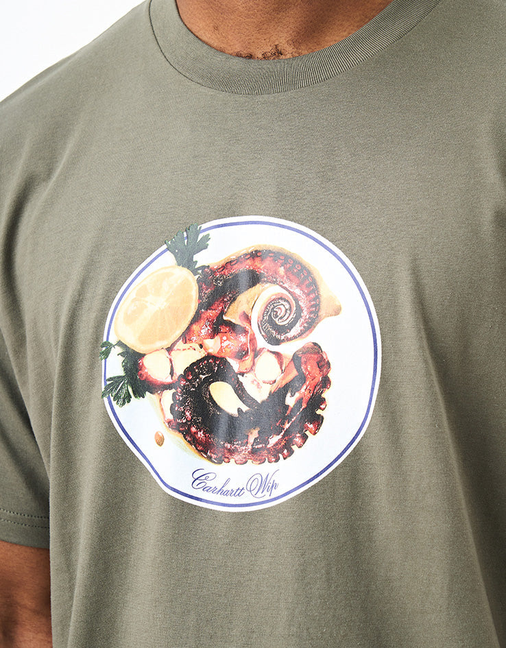 C WIP S/S Octopus T-Shirt - Leaf