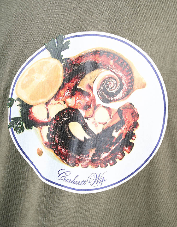 C WIP S/S Octopus T-Shirt - Leaf