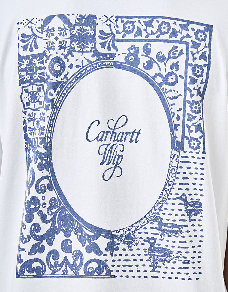 C WIP S/S Vestige T-Shirt - White (Stone Washed)