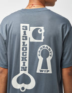 C WIP S/S Locked T-Shirt - Cozy Blue