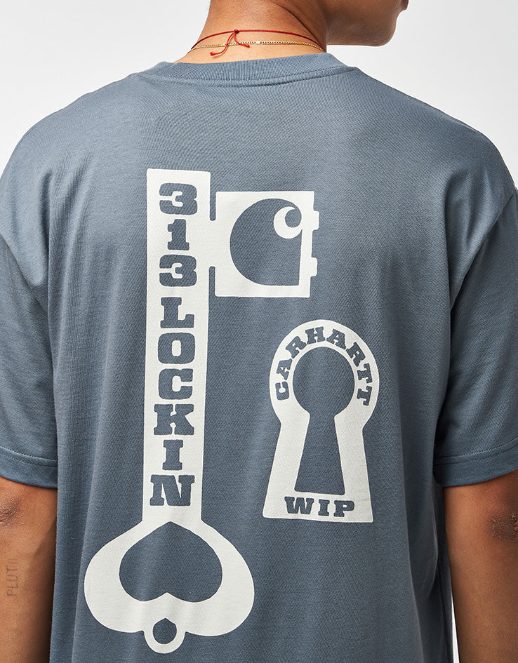 C WIP S/S Locked T-Shirt - Cozy Blue