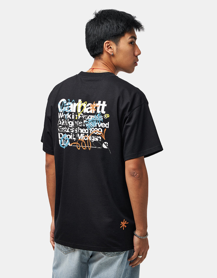 C WIP S/S Primary T-Shirt - Black