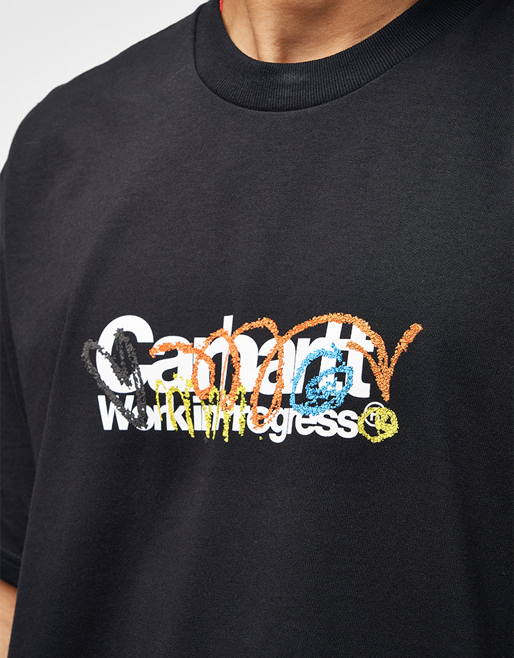 C WIP S/S Primary T-Shirt - Black