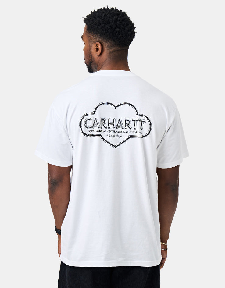 C WIP S/S Cloud Heart T-Shirt - White