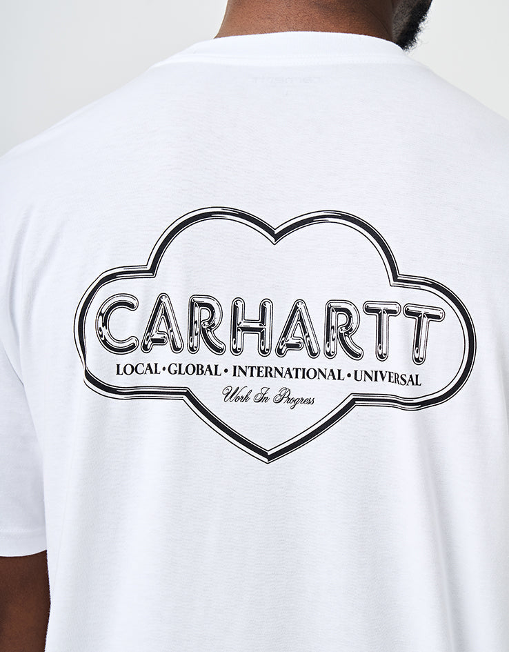 C WIP S/S Cloud Heart T-Shirt - White