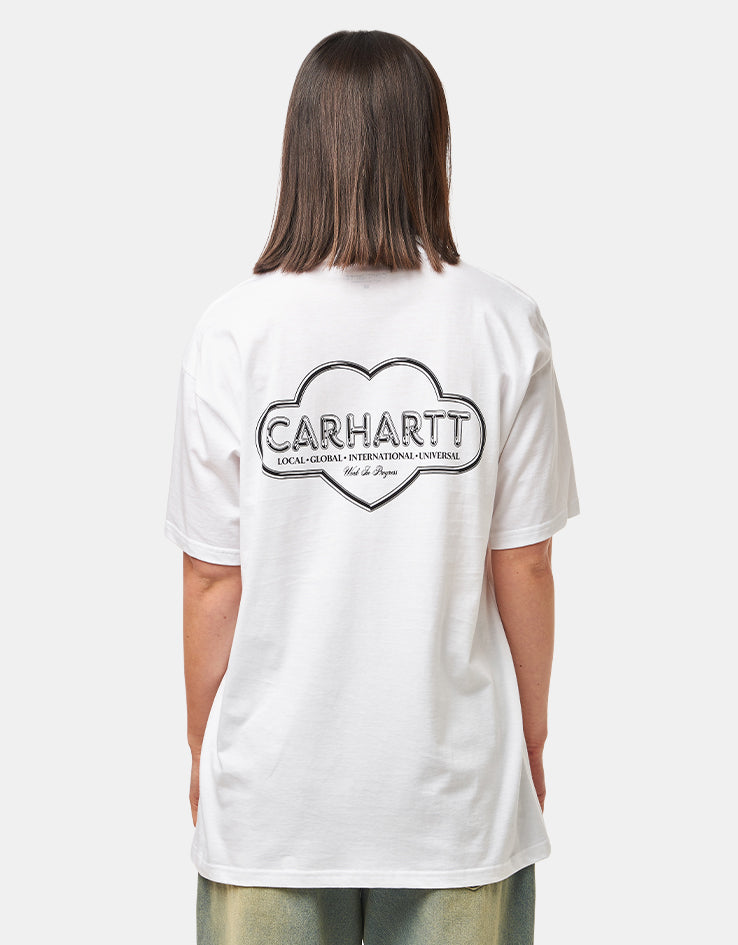 C WIP S/S Cloud Heart T-Shirt - White
