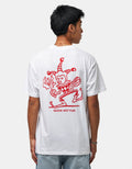 C WIP S/S Harlekin BBQ T-Shirt - White