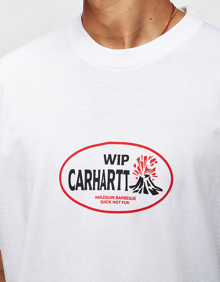 C WIP S/S Harlekin BBQ T-Shirt - White