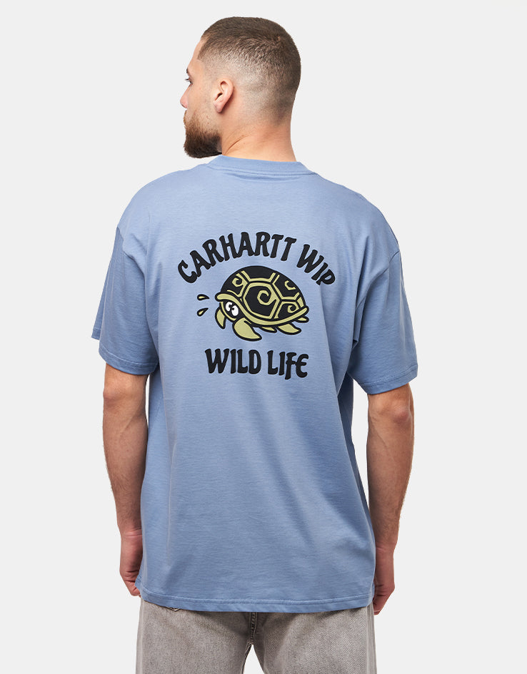 C WIP S/S Wild Life T-Shirt - Gentle Blue