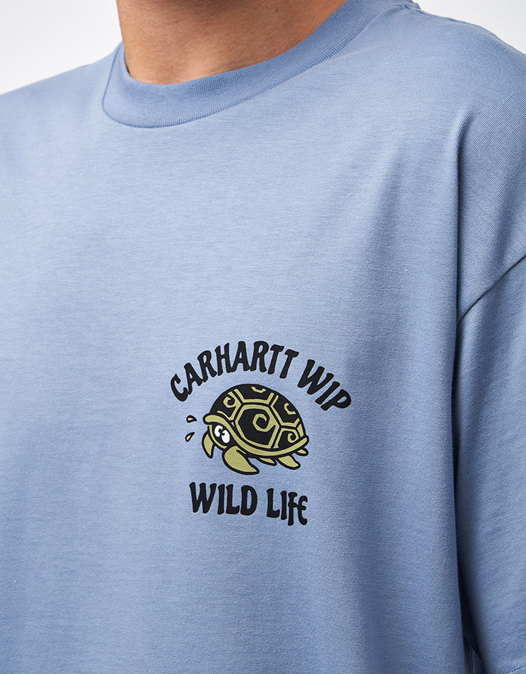 C WIP S/S Wild Life T-Shirt - Gentle Blue