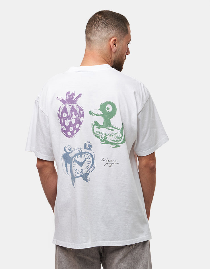 C WIP S/S Forma T-Shirt - White (Heavy Stone Wash)