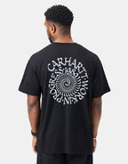 C WIP S/S Spirals T-Shirt - Black
