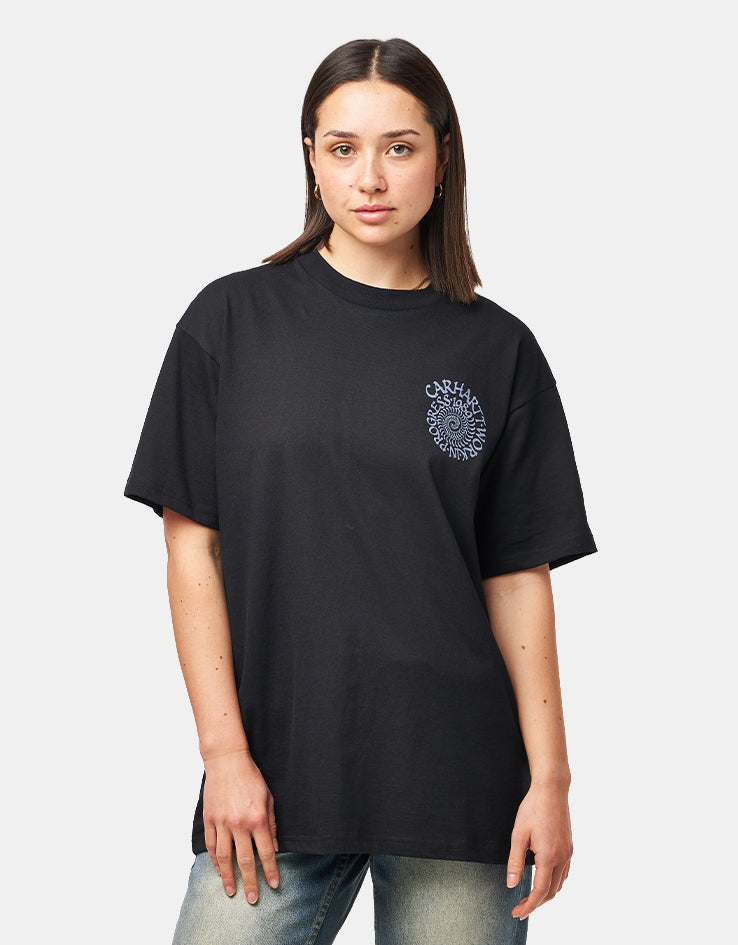 C WIP S/S Spirals T-Shirt - Black