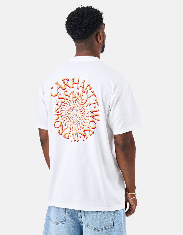 C WIP S/S Spirals T-Shirt - White