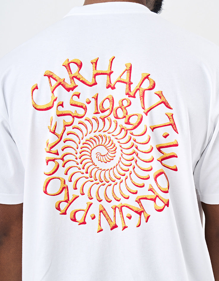 C WIP S/S Spirals T-Shirt - White