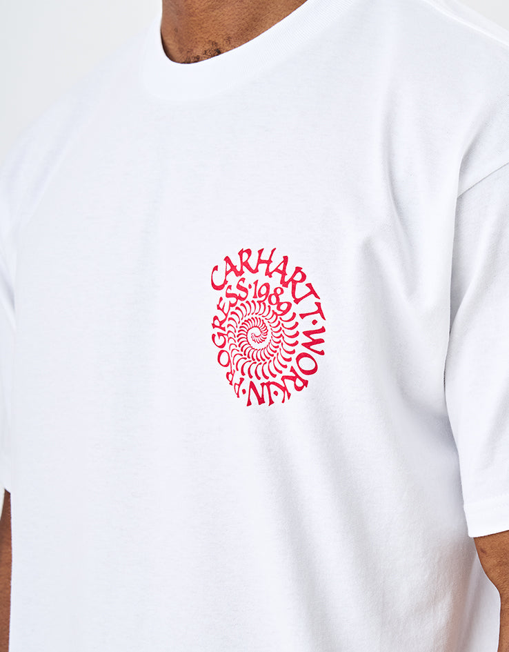 C WIP S/S Spirals T-Shirt - White