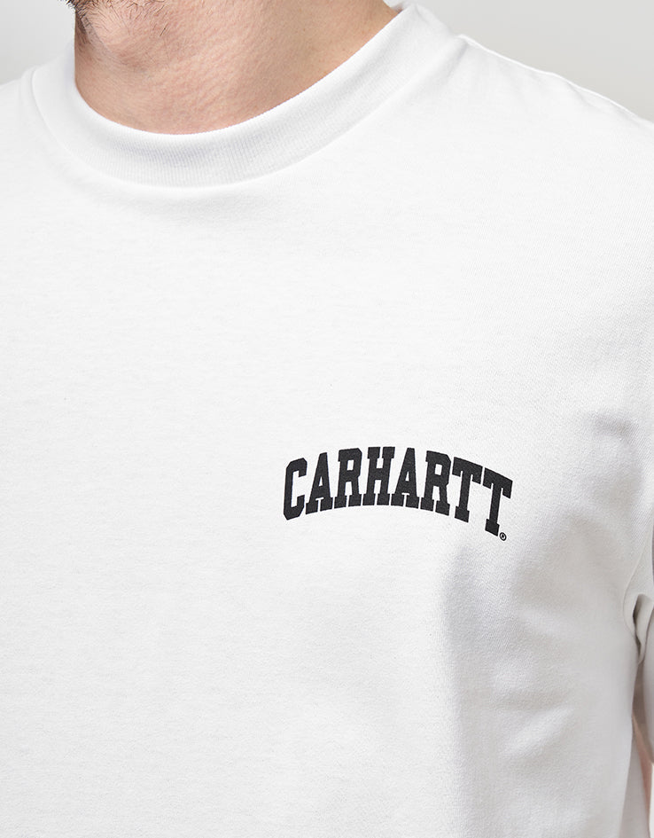 C WIP S/S University Script T-Shirt - White/Black