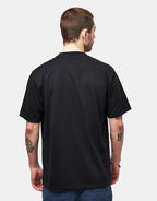 C WIP S/S University Script T-Shirt - Black/White